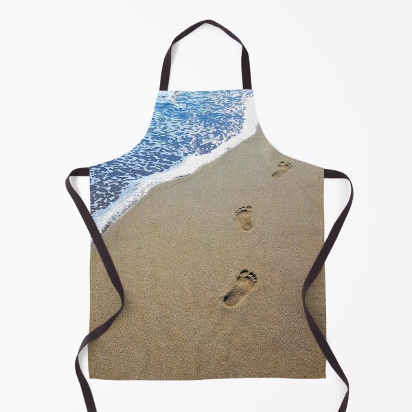 Item preview, Footprints on a beach. Foamy sea washing the prints away. designed and sold by janesg.