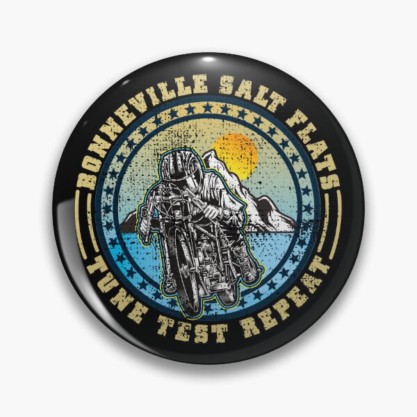 Item preview, Bonneville Salt Flats Vintage Edition Retro Motorcycle Rider designed and sold by CharJens.