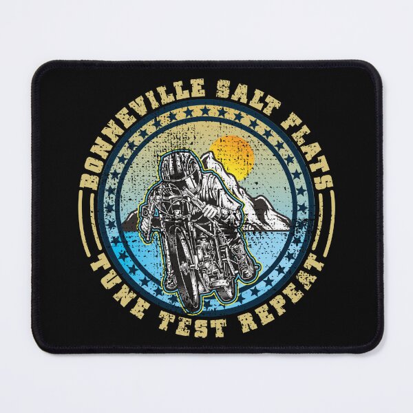 Item preview, Bonneville Salt Flats Vintage Edition Retro Motorcycle Rider designed and sold by CharJens.