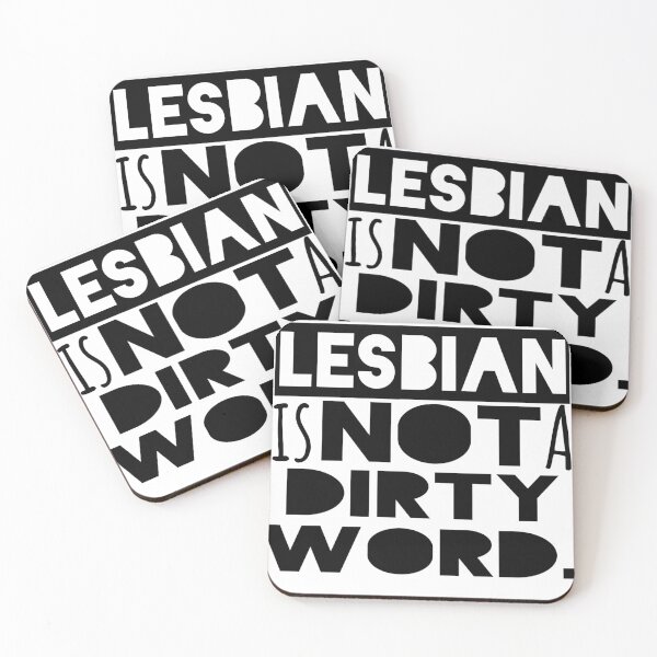 Item preview, Lesbian Is Not a Dirty Word.  designed and sold by mwf-art.