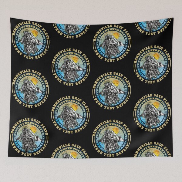 Item preview, Bonneville Salt Flats Vintage Edition Retro Motorcycle Rider designed and sold by CharJens.