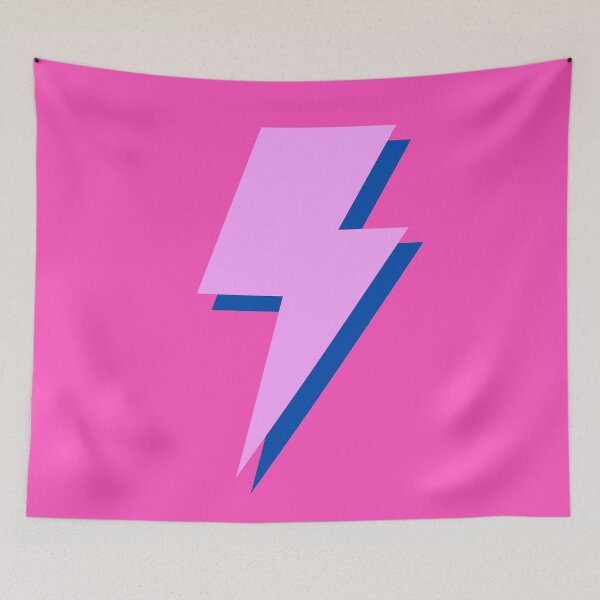 Item preview, Preppy pink and blue lightning bolt designed and sold by SUUSCK ★.