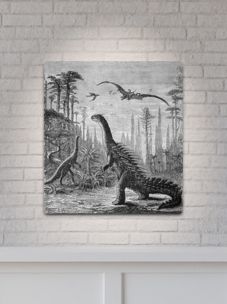 Stegosaurus | Vintage Dinosaurs Paleo Art