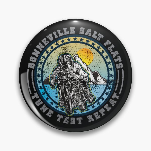 Item preview, Bonneville Salt Flats Vintage Edition Retro Motorcycle Rider designed and sold by CharJens.