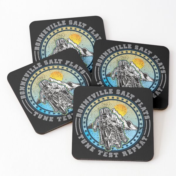 Item preview, Bonneville Salt Flats Vintage Edition Retro Motorcycle Rider designed and sold by CharJens.