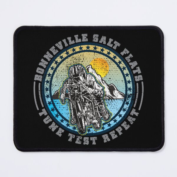 Item preview, Bonneville Salt Flats Vintage Edition Retro Motorcycle Rider designed and sold by CharJens.