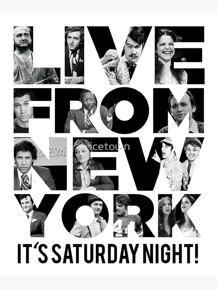 "'Live From New York' Saturday Night Live Early Cast" Canvas Print by