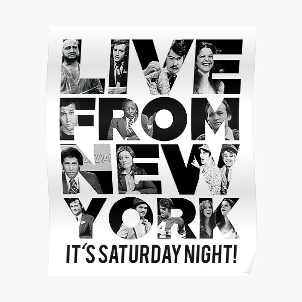 'Live From New York' - Saturday Night Live Early Cast Poster