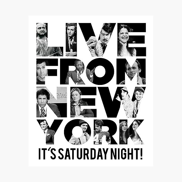 'Live From New York' - Saturday Night Live Early Cast Photographic Print