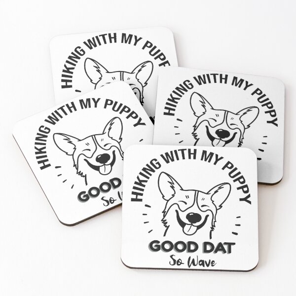 Item preview, Hiking with my puppy good day so wave designed and sold by pencilprincess studio.