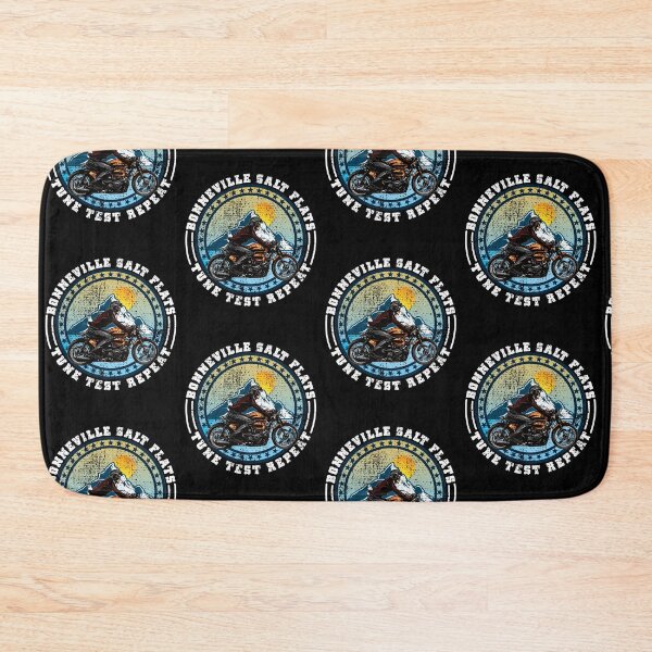 Item preview, Bonneville Salt Flats Vintage Edition Retro Motorcycle Rider designed and sold by CharJens.