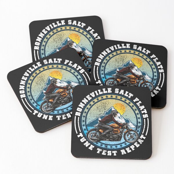 Item preview, Bonneville Salt Flats Vintage Edition Retro Motorcycle Rider designed and sold by CharJens.