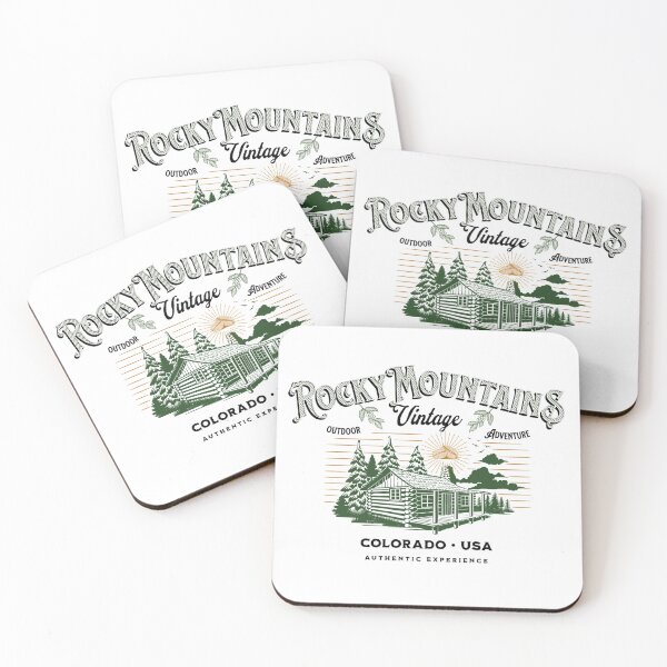 Item preview, Vintage Rocky Mountain National Park Rustic Cabins Estes Park Colorado designed and sold by CattlettArt.