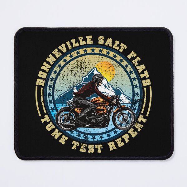 Item preview, Bonneville Salt Flats Vintage Edition Retro Motorcycle Rider designed and sold by CharJens.