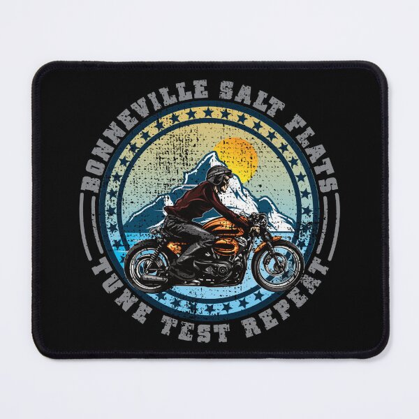Item preview, Bonneville Salt Flats Vintage Edition Retro Motorcycle Rider designed and sold by CharJens.