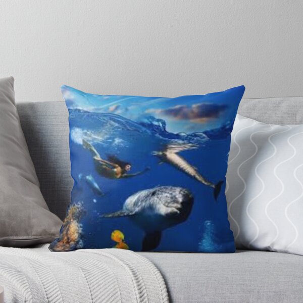 Item preview, blue ocean and shark designed and sold by Rozita Rozy.