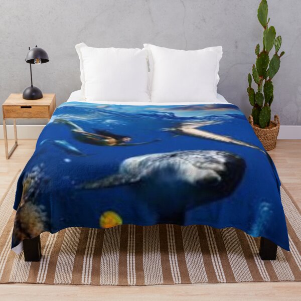 Item preview, blue ocean and shark designed and sold by Rozita Rozy.