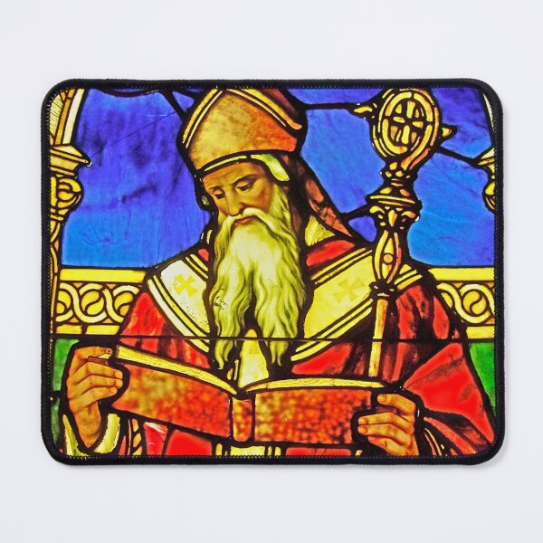 Item preview, Window of St. Augustine by Louis Comfort Tiffany designed and sold by CristalleLisa.