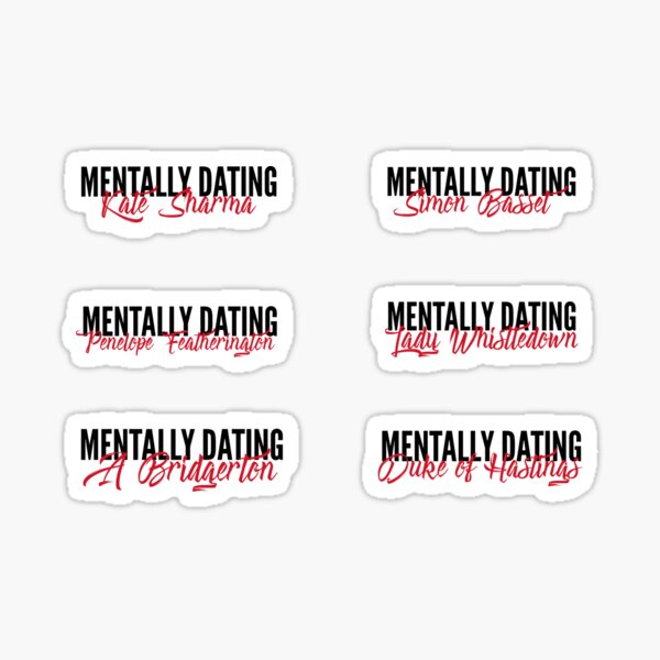 Mentally Daing Bridgerton Pack 2 Sticker By Leyzel Redbubble