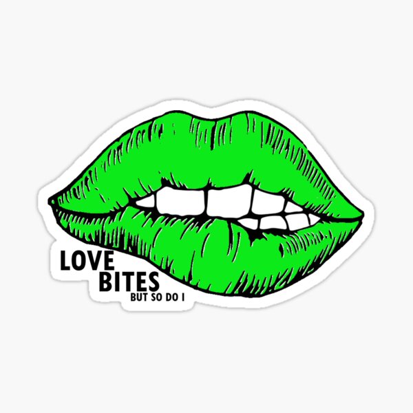 Item preview, Love Bites But So Do I (Green) designed and sold by Lil-Bit-Batty.