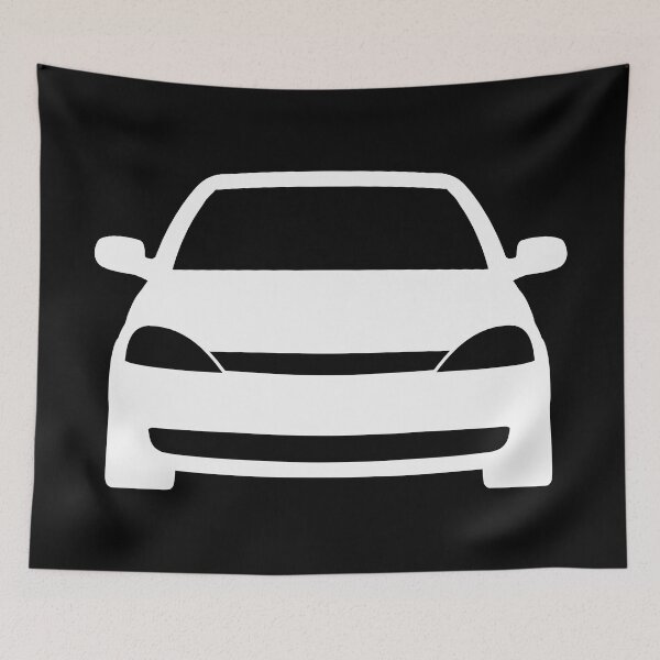 Item preview, Opel Vauxhall Corsa C Holden Barina 2000-2003 white silhouette designed and sold by EdimDesign.