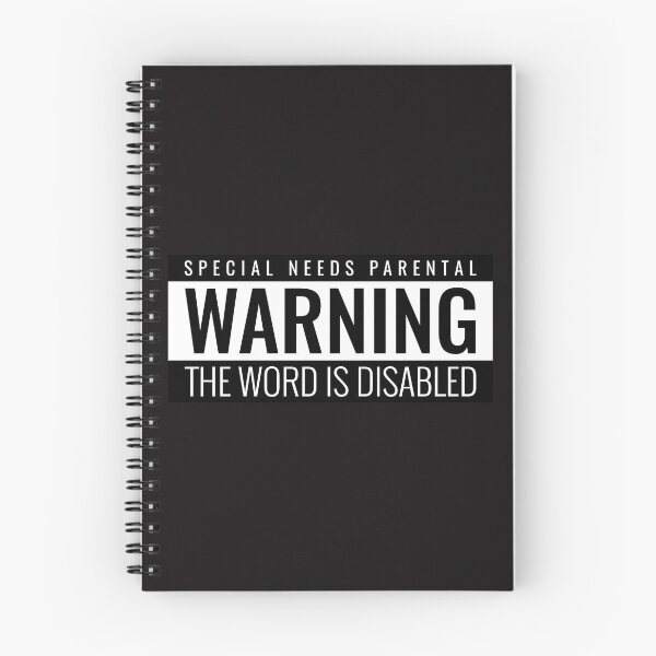 Item preview, Special Needs Parental Warning The Word Is Disabled designed and sold by Disabledland.