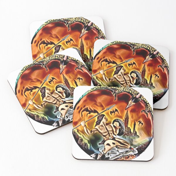 Item preview, Man Fighting Dragon designed and sold by GrudleBay.