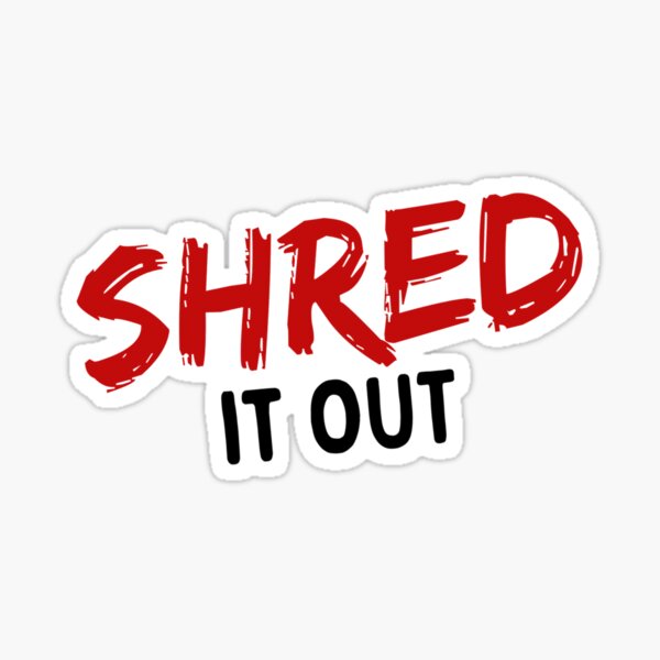 Shred 'Til Dead Snowboarder Sticker for Sale by Robin Pinger