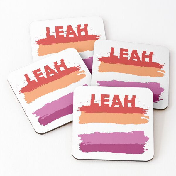 Item preview, Leah lesbian name Rainbow LGBT pride designed and sold by LoveIsColorful.