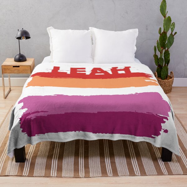 Item preview, Leah lesbian name Rainbow LGBT pride designed and sold by LoveIsColorful.