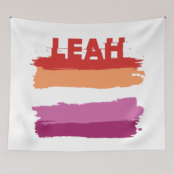Item preview, Leah lesbian name Rainbow LGBT pride designed and sold by LoveIsColorful.