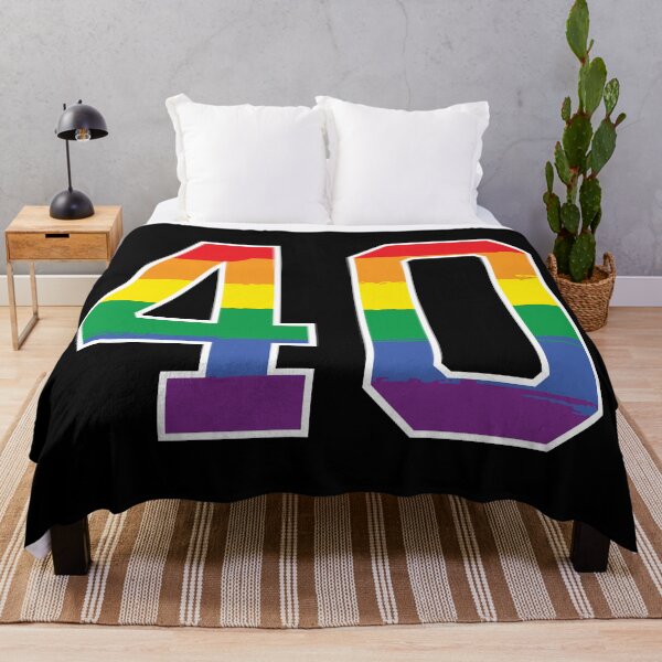 Item preview, Number 40 Rainbow LGBT pride forty designed and sold by LoveIsColorful.