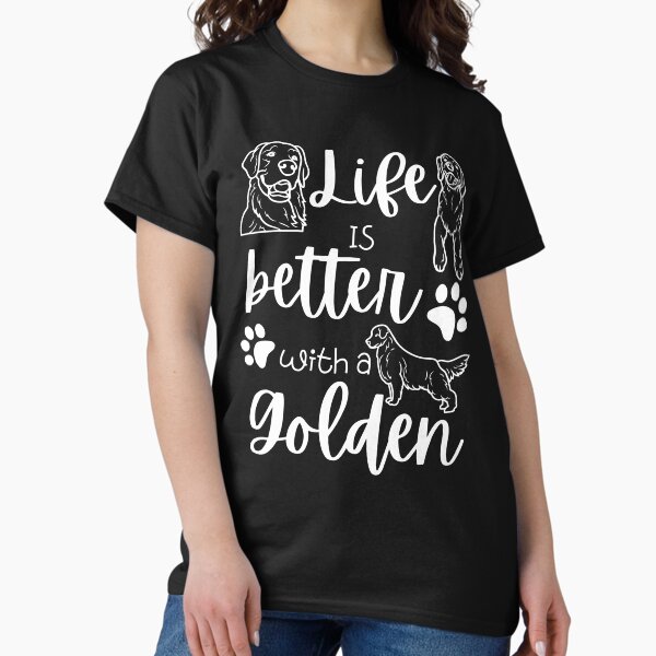 Artikel-Vorschau von Das Leben ist besser mit Golden Retriever, designt und verkauft von BronikowskiART.