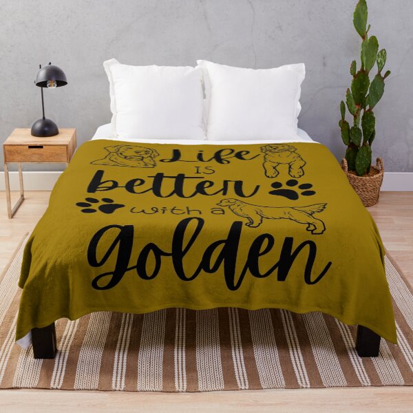 Item preview, Life is Better With Golden Retriever designed and sold by BronikowskiART.
