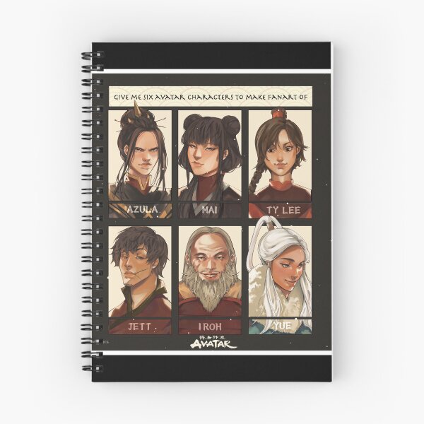 Item preview, Avatar the Last Airbender 6 Character Fan Art pt. 1 (Azula, Mai, Ty Lee, Jett, Iroh, Yue) designed and sold by Oliuss Art.