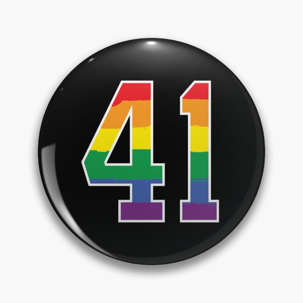 Item preview, Number 41 Rainbow LGBT pride forty one designed and sold by LoveIsColorful.