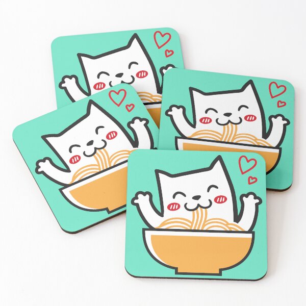 Item preview, Cat Loves Noodles designed and sold by machmigo.