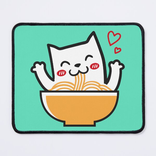 Item preview, Cat Loves Noodles designed and sold by machmigo.