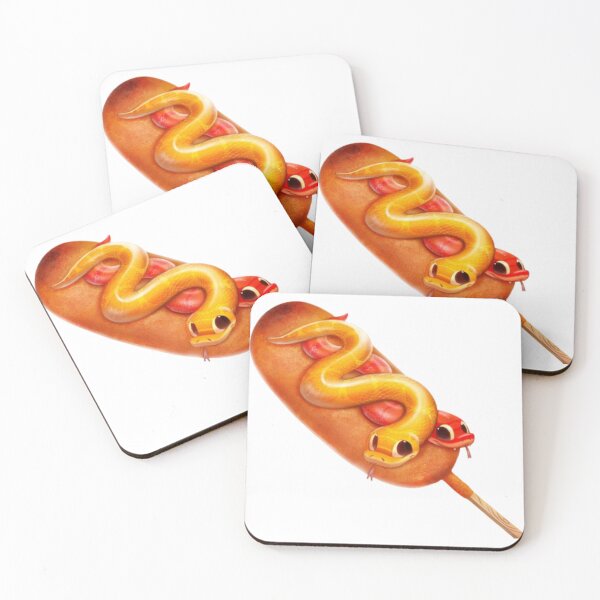 Item preview, Corn-Dog Snakes Sticker designed and sold by ThatReptileGuy.