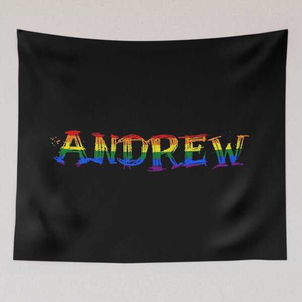Item preview, Men rainbow name gay Andrew designed and sold by LoveIsColorful.