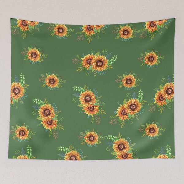 Item preview, Green floral print designed and sold by KBMeyer.