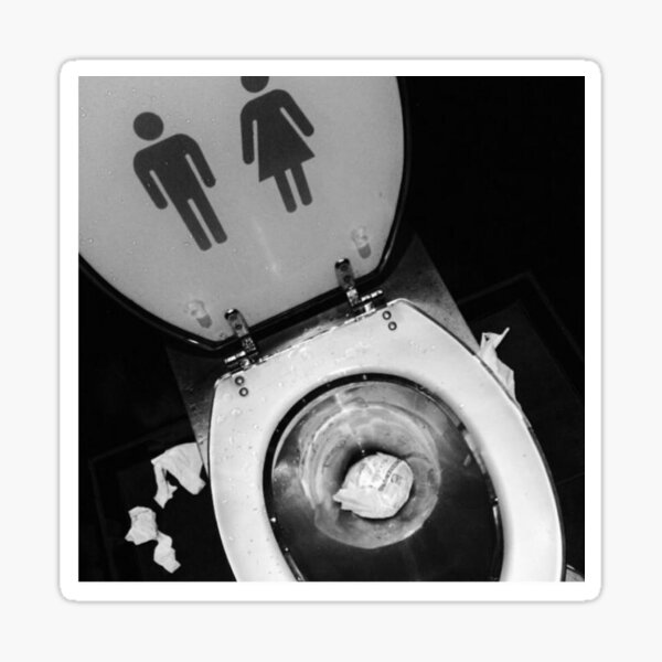 cool print , art , black and white Sticker