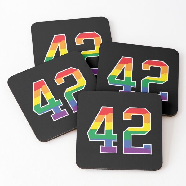 Artikelvorschau, Nummer 42 Rainbow LGBT-Stolz zweiundvierzig entworfen und verkauft von LoveIsColorful.