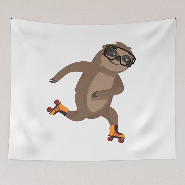 Item preview, Sloth Roller Skating designed and sold by The Love Quill.