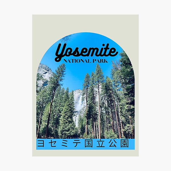 Item preview, Yosemite National Park in Japanese - Nature Hiking Mountain Camping Lover designed and sold by Pawfect-Purr.