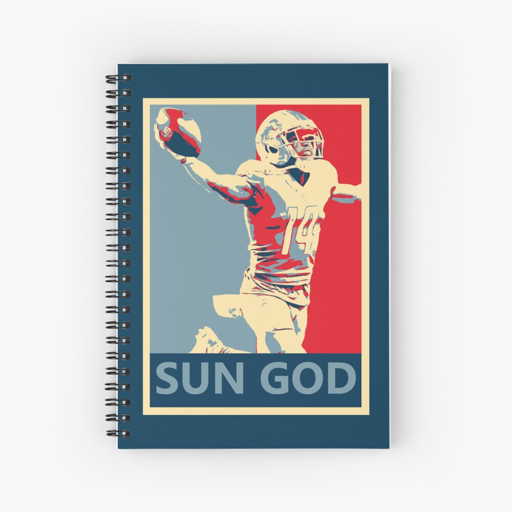 Amon-Ra St. Brown Lions Sun God Campaign' Spiral Notebook for Sale by  alolaraichu