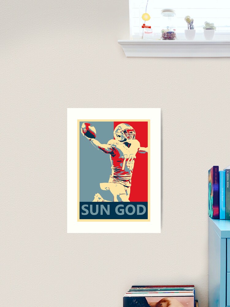 Amon-Ra St. Brown - Sun God - DIY Sports Art