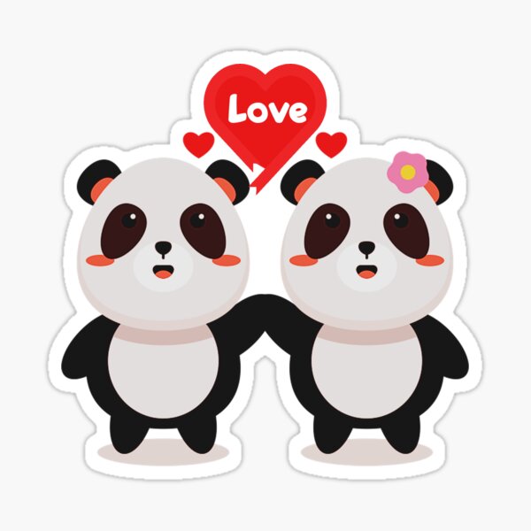 Regalos y productos: Pandas Enamorados | Redbubble