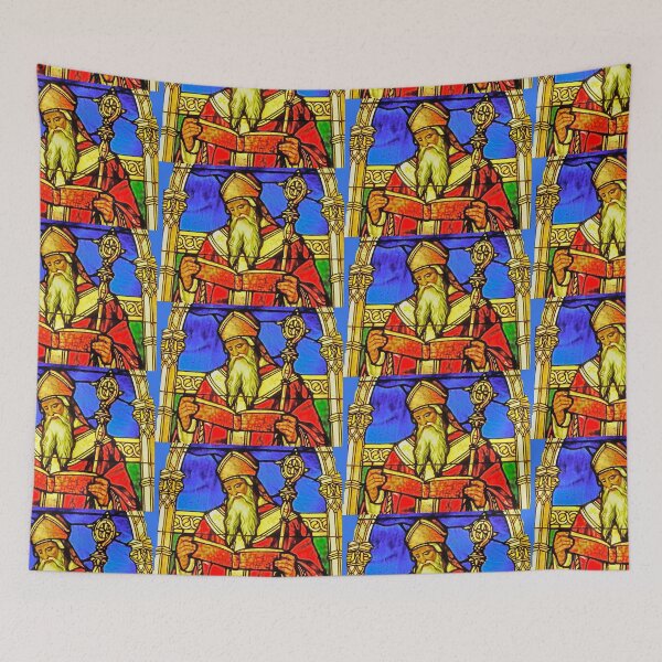 Item preview, Window of St. Augustine by Louis Comfort Tiffany designed and sold by CristalleLisa.