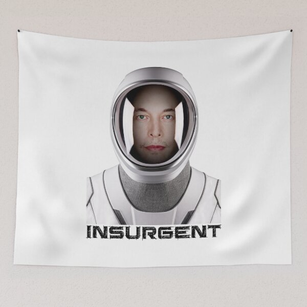 Item preview, INSURGENT • Elon Musk the Ultimate Revolutionary designed and sold by amuseXpress.